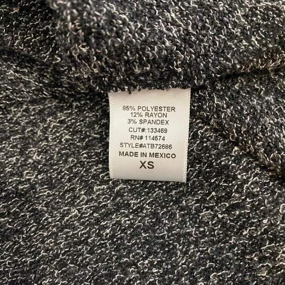 Anthropologie Ro&De Gray Long Sleeve Knit Stella Ruffle Dress, Size XS - Picture 14 of 15